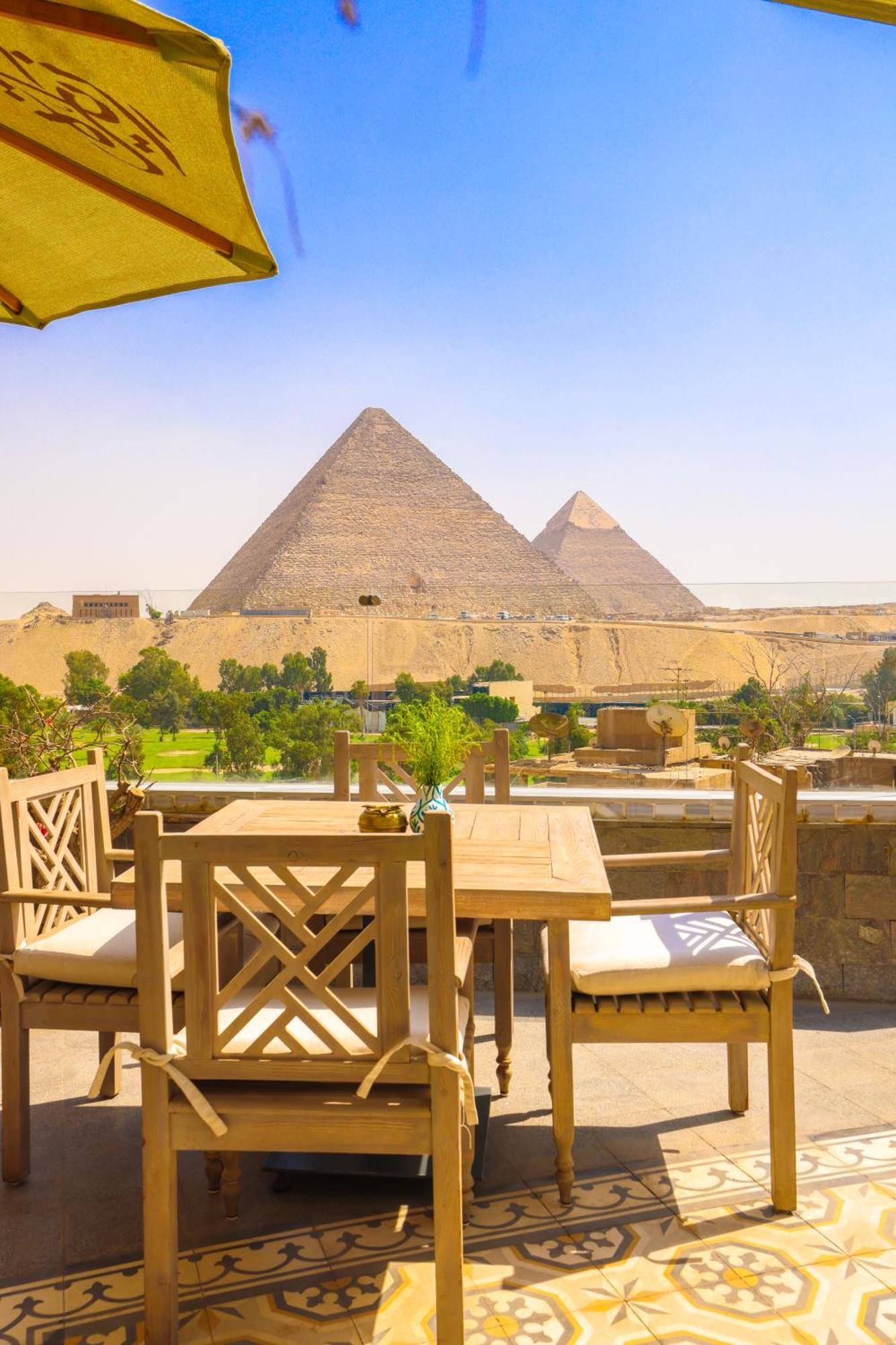 Onyx Pyramids Boutique Hotel Al Kawm al Akhdar Exteriör bild