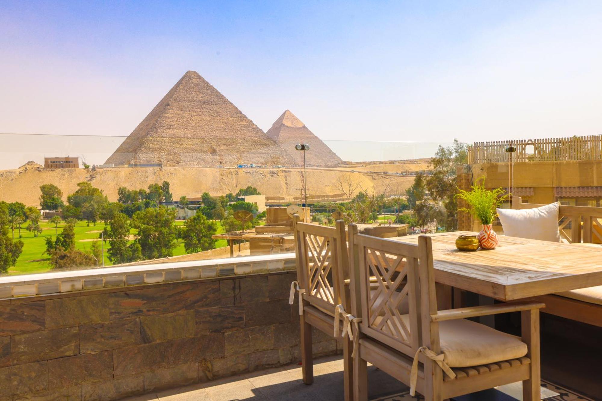 Onyx Pyramids Boutique Hotel Al Kawm al Akhdar Exteriör bild